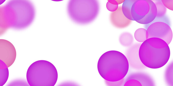 pink bubbles on white background