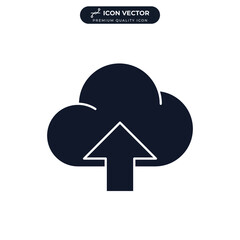 upload icon symbol template for graphic and web design collection logo vector illustration