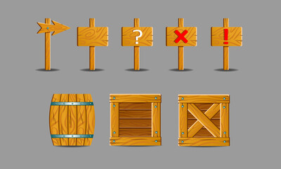  wooden boxes for game