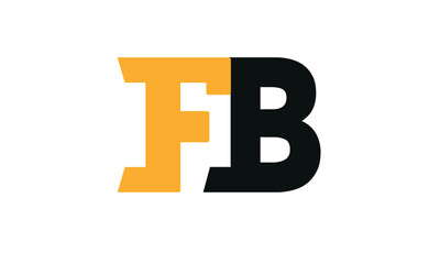 initials alphabet logo icon vector FB BF