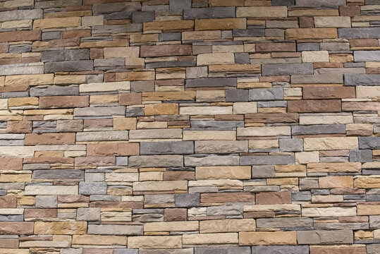 Modern pattern of flatten stone wall decorative