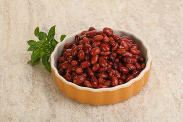 Red kidney bean in the bowl