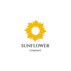 Sunflower Inspired Logo design template