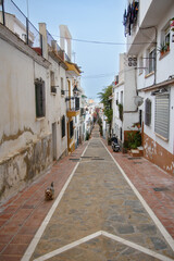 Obraz premium Famous white Architecture of the Marbella city in Spanish Andalusia on the mediterranean sea