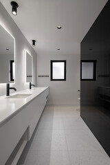 Fototapeta na wymiar modern bathroom interior