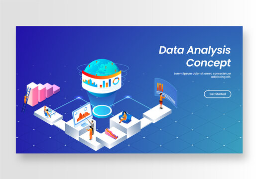 Data Analysis Concept Based Landing Page