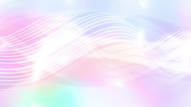 Flowing abstract twenty second multicolored animated background with last frame removed for seamless looping 