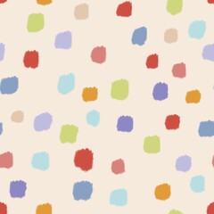 Abstract multi colour strokes fun seamless pattern