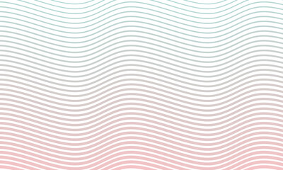 Pink and green background, waves