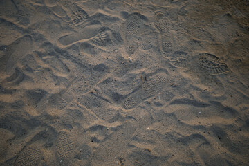 footprint in sand