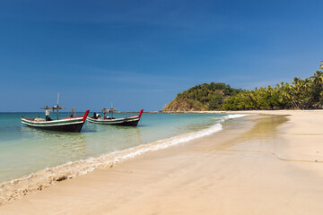 Fototapeta na wymiar Ngapali Beach in Myanmar