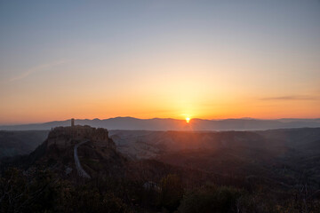 Sunrise in Civita di Bagnoregio