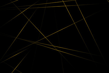 Abstract black with gold lines, triangles background modern design. Vector illustration EPS 10.