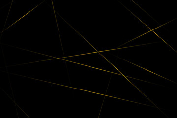 Abstract black with gold lines, triangles background modern design. Vector illustration EPS 10.