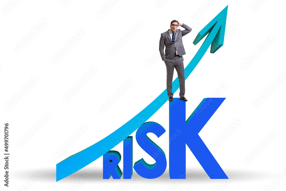 Wall mural risk increase concept in management