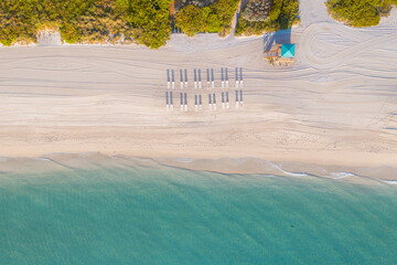 White Sand Beach in Sunny Isles Beach in South Florida