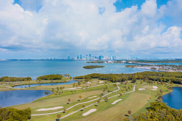 Golf course in Key Biscayne Florida