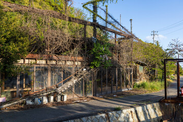 Obraz premium 日本の香川県坂出市の与島の古くてとても美しい建物