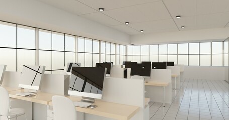 Fototapeta na wymiar modern office interior