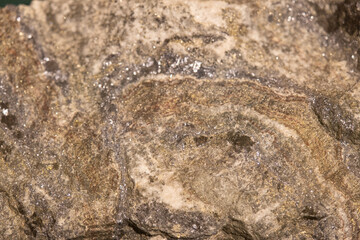 ore for lead and zinc. ore minerals. Close-up. background and texture