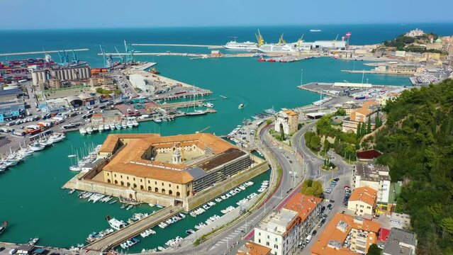 Mole Vanvitelliana fortress in Ancona, Italy