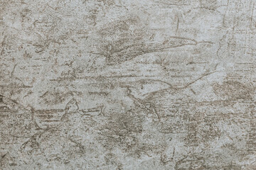 A grey weathered wall. Abstract background with cracks and scratches. Old cement wall with beautiful grunge texture.