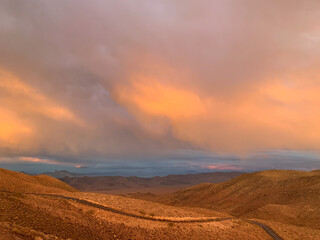 Sunset over Death Valley, Zabriskie Point