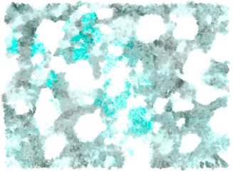 turquoise gray-blue watercolor background with water stains abstract pattern rough mess