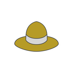 Cap fashion icon in color icon, isolated on white background 