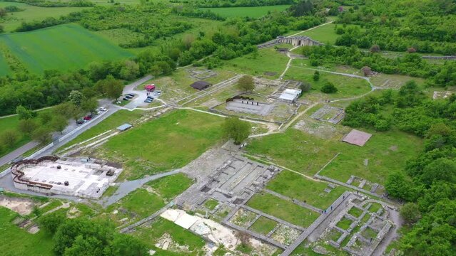 Ruins of an old Bulgarian capital Veliki Preslav