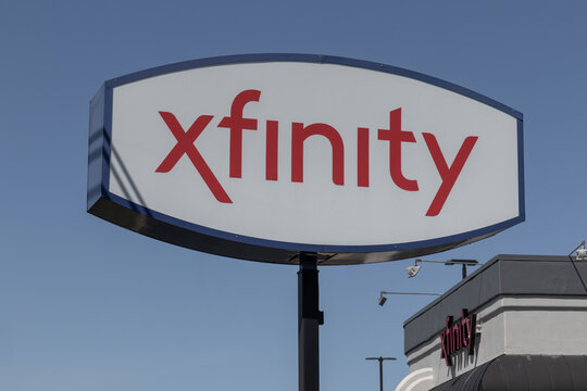 Xfinity Branded Comcast Consumer Retail Store. Comcast Owns NBCUniversal, Xfinity Internet And DreamWorks Animation.