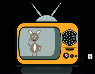 tv drawing vector design