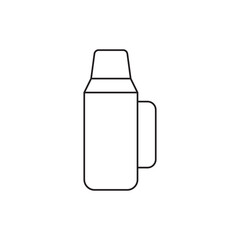 thermo flask camp icon line style icon, style isolated on white background