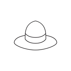 Cap fashion icon line style icon, style isolated on white background