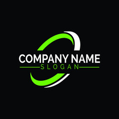 ROUND CURVE LOGO , ROUND CURVE INITIAL , ROUND CURVE ICON.