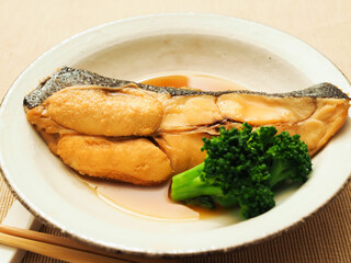 子持ちカレイの煮付け