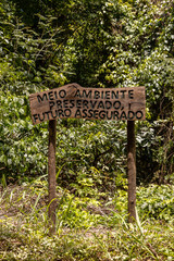 sign in the city of Montes Claros, State of Minas Gerais, Brazil