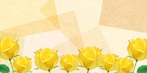 父の日　バラ　和紙　背景