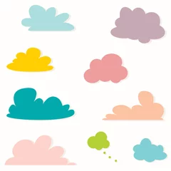 Tuinposter Comic book cloud speech thought bubble collection © Julee Ashmead
