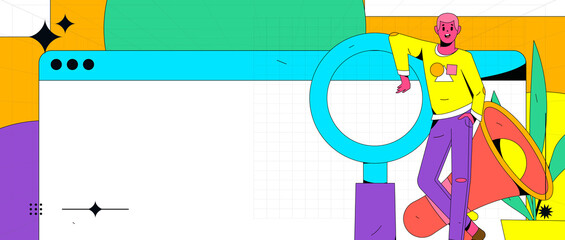 Campus recruitment character flat vector concept operation illustration
