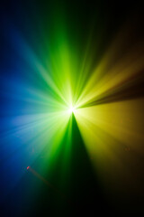 Abstract light pattern - Blue Green Yelow