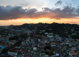 Obraz premium Aerial view of Kandy, Sri Lanka