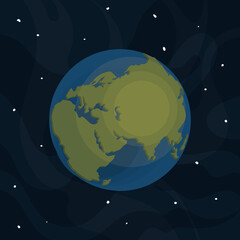 Obraz na płótnie Canvas planet earth poster