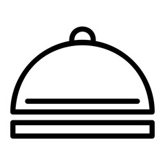 desk bell line icon