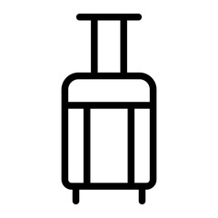 suitcase line icon