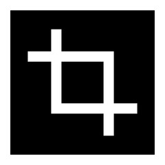 crop glyph icon
