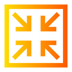 Obraz premium minimize gradient icon
