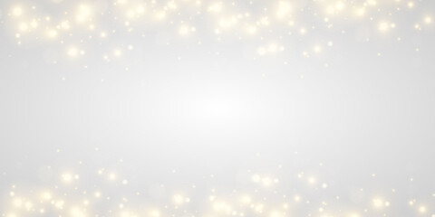 Vector sparkles on a transparent background. Christmas light effect. Sparkling magical dust particles.