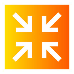 Obraz premium minimize gradient icon