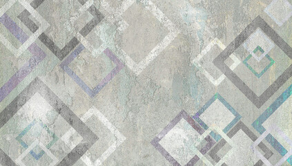 damask patchwork pattern geometric floral ornaments Vintage tile digital design  - 499727768